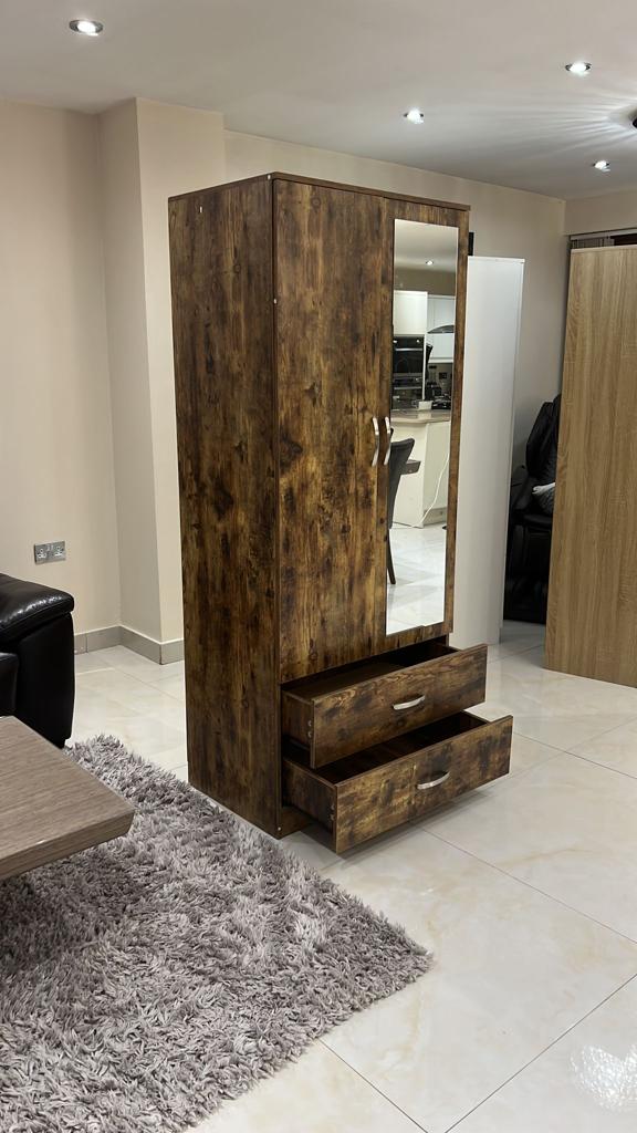 Modern 2-Door Wardrobe
