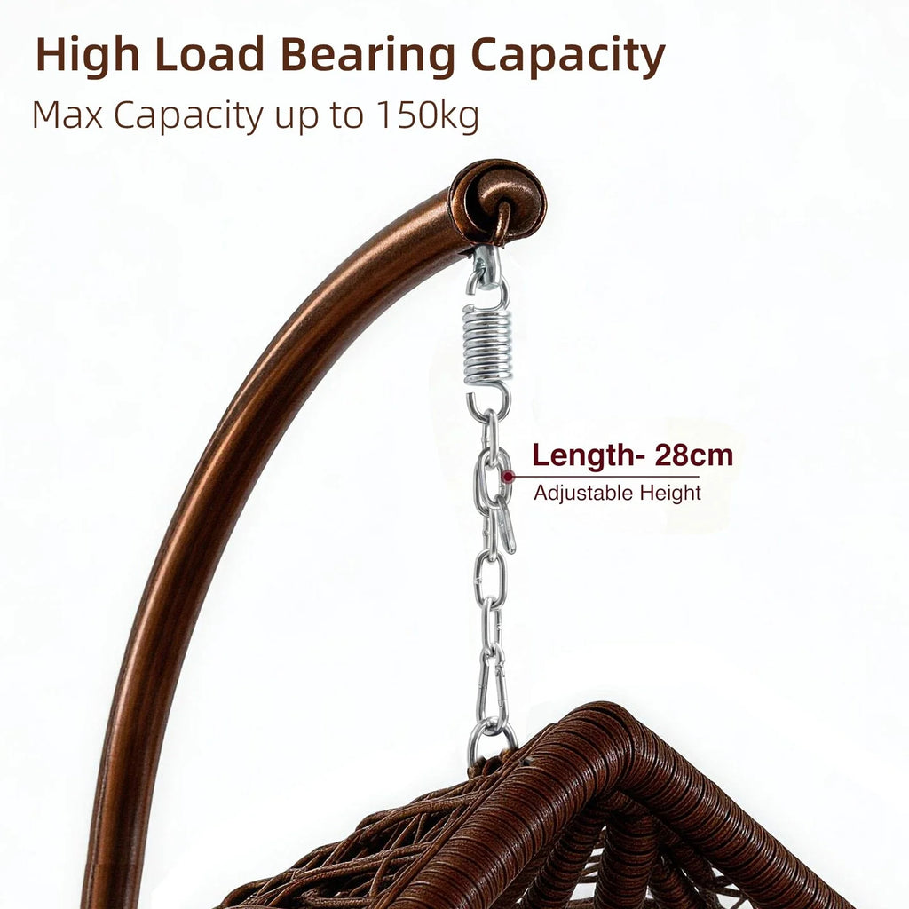 Large Hanging Egg Chair with cushion