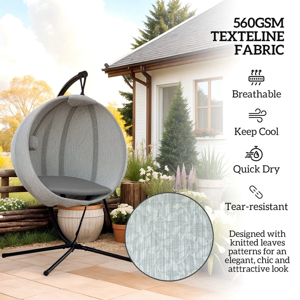 Single Hanging Egg Chair with cushion