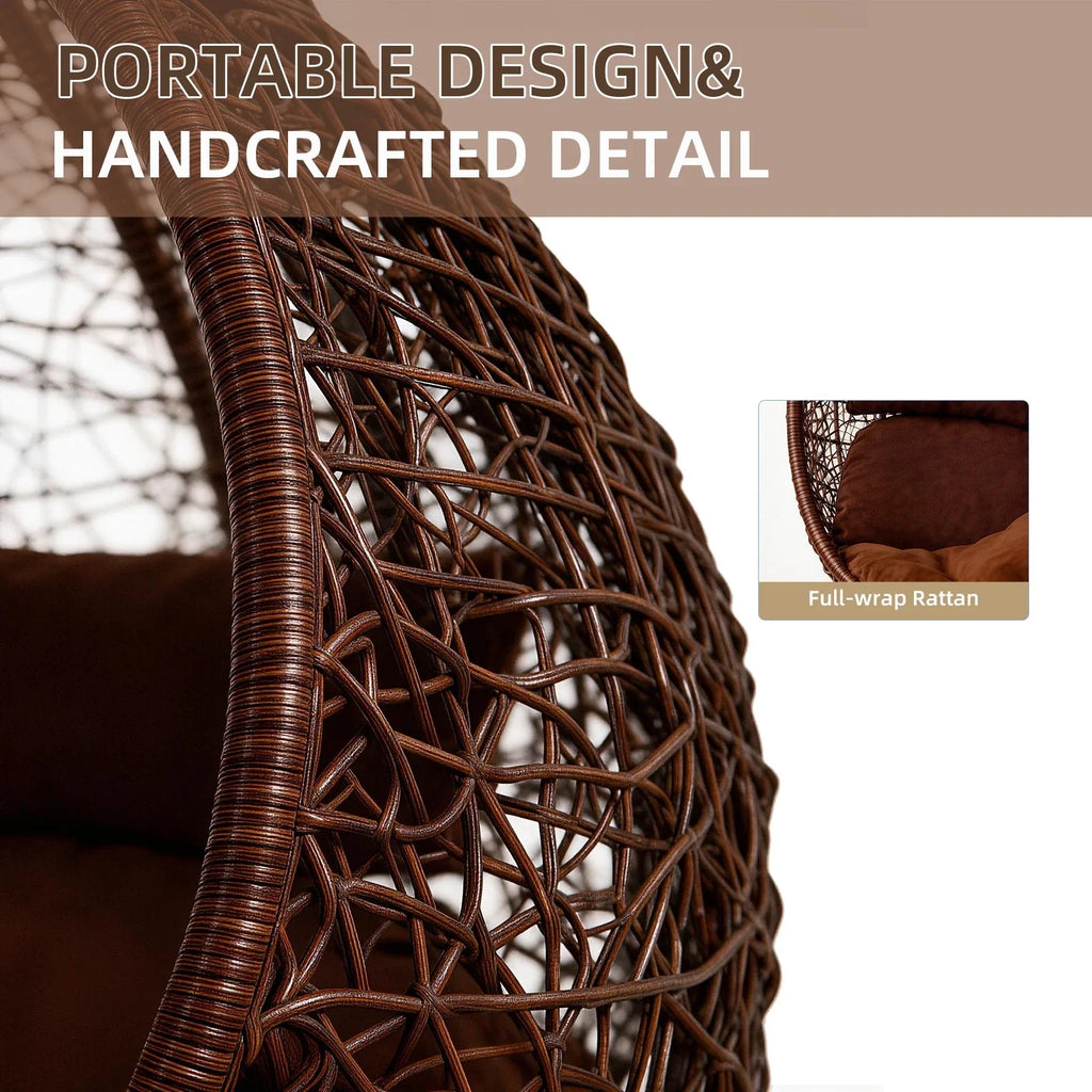 Large Hanging Egg Chair with cushion