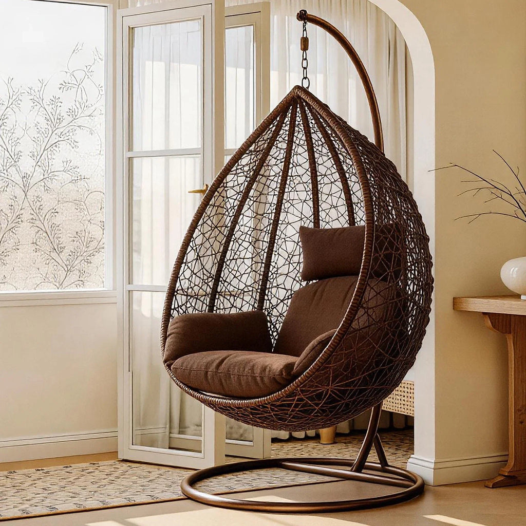 Large Hanging Egg Chair with cushion